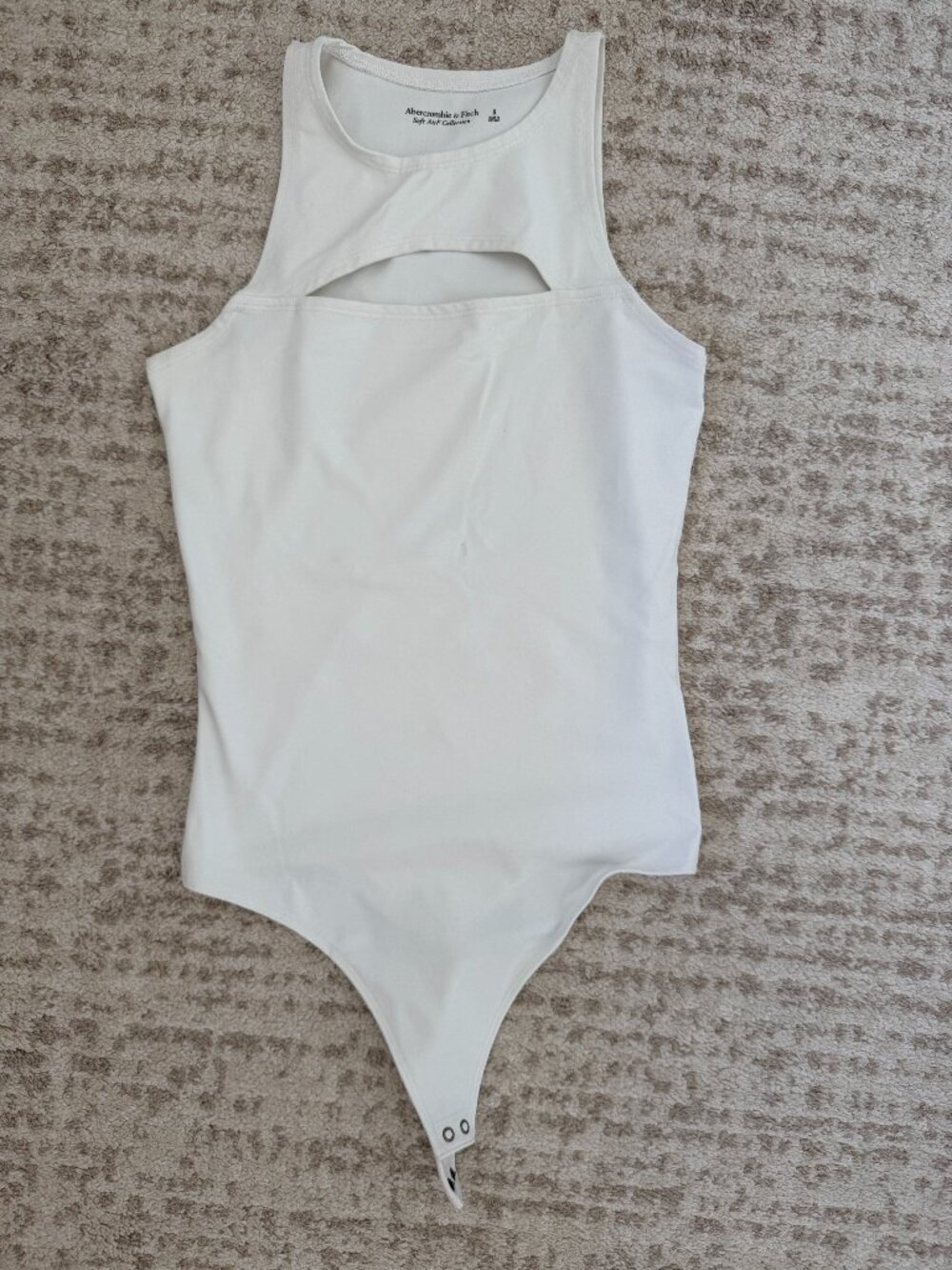 Abercrombie & Fitch Cut Out Bodysuit in White